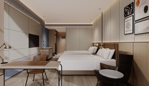 Superior-Zimmer, 2 Doppelbetten, Stadtblick