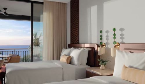 Basic-Zimmer, 2 Queen-Betten, Nichtraucher, Meerblick (Balcony)