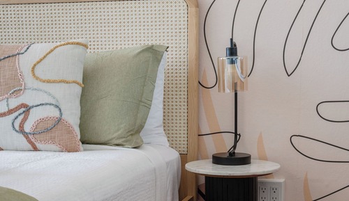 Luxury-Studiosuite, 1 Queen-Bett, Kochnische, Blick auf den Innenhof