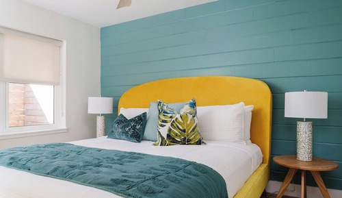 Familienapartment, 1 King-Bett und Schlafsofa, Küche, Blick auf den Innenhof