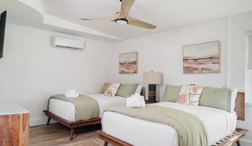 Deluxe-Doppelzimmer, Kochnische, Blick auf den Innenhof