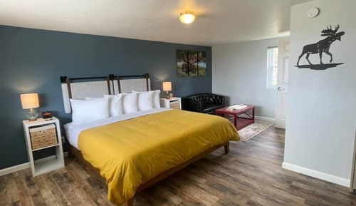 Comfort-Einzelzimmer, 1 King-Bett, eigenes Bad, Buchtblick