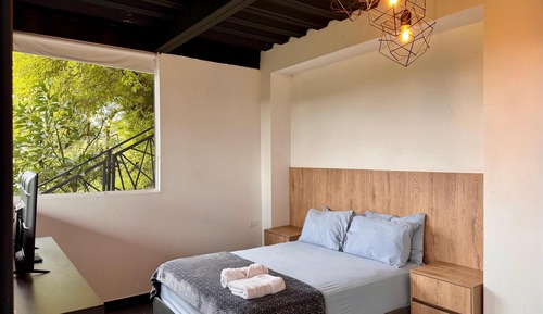 Romantische Ferienhütte, Bergblick