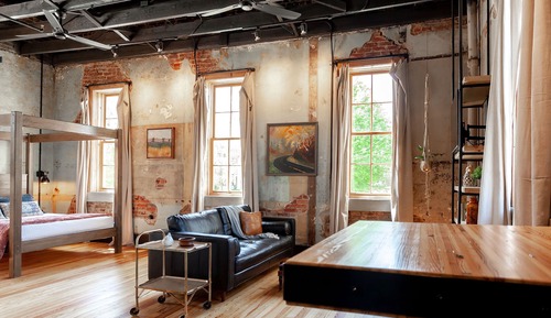 Luxury-Studiosuite, Blick auf den Innenhof