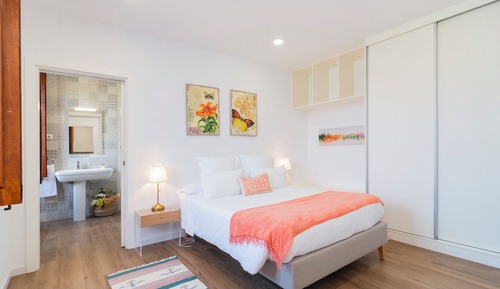 Deluxe-Apartment, Poolblick