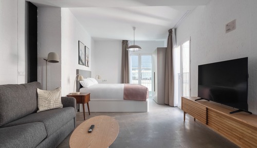 Studio, 1 Doppelbett und Schlafsofa (wheelchair accessible)