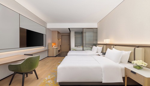 Standardzimmer, 2 Doppelbetten (High Floor)