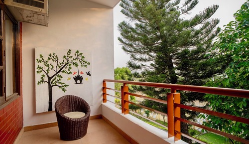 Standardzimmer, Balkon, Stadtblick