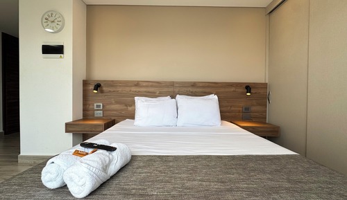 Deluxe-Studio, 1 Schlafzimmer, Balkon, Stadtblick