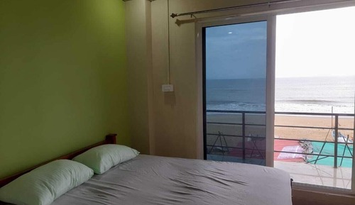 Familienzimmer, Veranda, Strandblick
