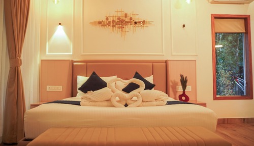 Superior-Doppelzimmer, Terrasse, Gartenblick