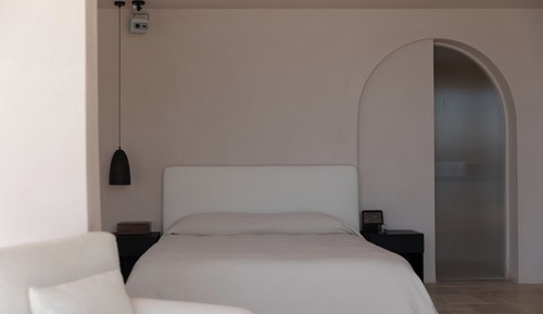 Romantische Studiosuite, 1 Queen-Bett, Terrasse, Meerblick