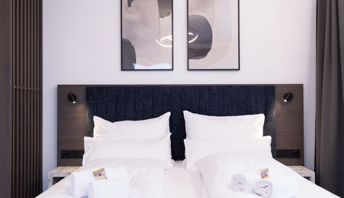 Studio, Balkon, Blick auf den Innenhof