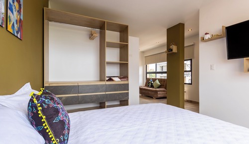 Standard-Apartment, Stadtblick