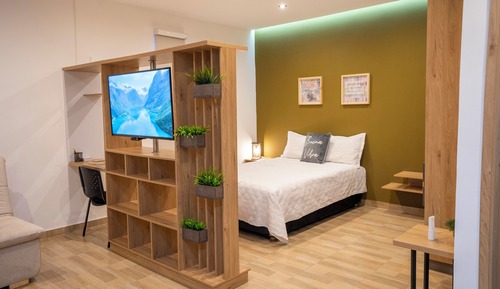 Standard-Apartment, Stadtblick