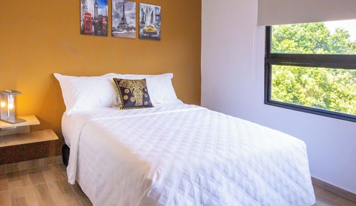 Standard-Apartment, Stadtblick