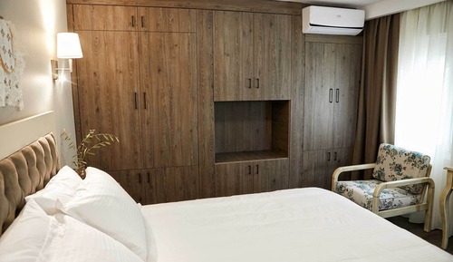 Deluxe-Apartment, Blick auf den Innenhof