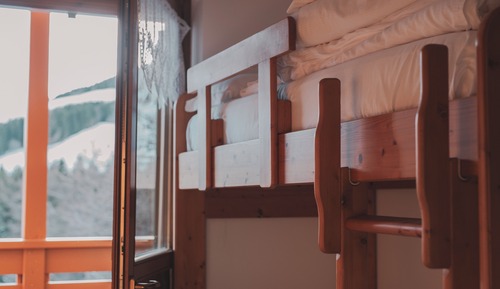 Zweibettzimmer, Balkon, Bergblick