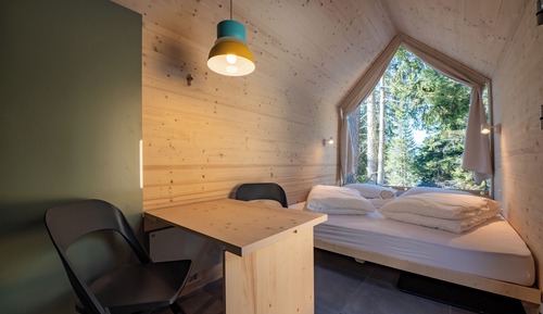 Superior-Ferienhütte, 1 King-Bett, Bergblick