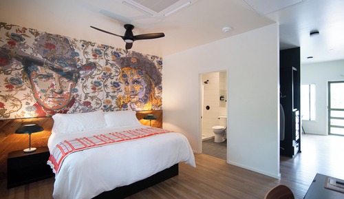 Deluxe-Studiosuite, Blick auf den Innenhof