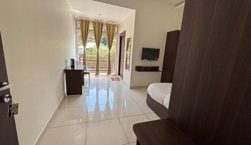 Comfort-Zimmer, 1 King-Bett, Balkon, Bergblick