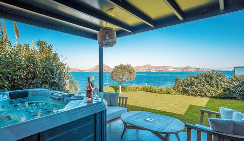 Deluxe-Villa, Badewanne, Meerblick