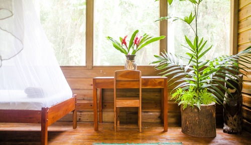 Exclusive-Bungalow, Gartenblick, zum Garten hin