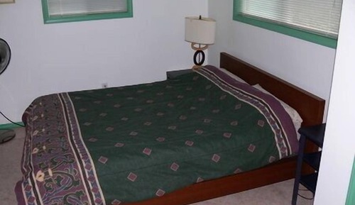 Ferienhütte, 1 Queen-Bett und Schlafsofa, Küche