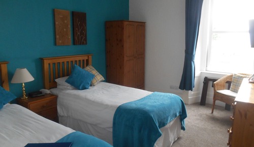 Doppel- oder Zweibettzimmer, mit Bad, Meerblick