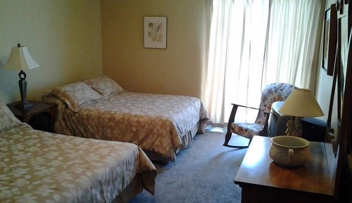 Standardzimmer, 2 Doppelbetten, Flussblick