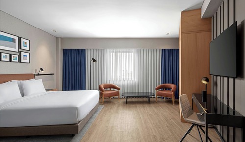 Deluxe-Zimmer, 1 King-Bett, Nichtraucher, Meerblick