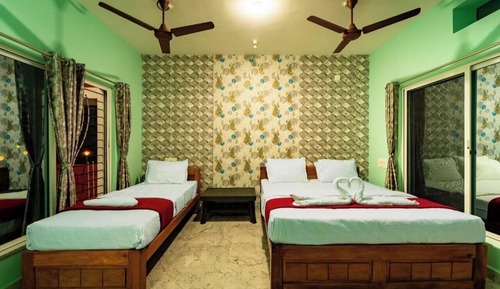 Deluxe-Doppelzimmer, Balkon, Gartenblick