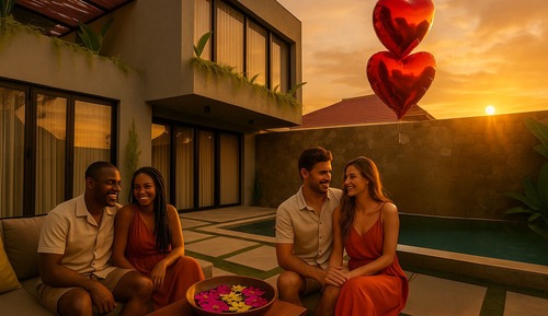 Deluxe-Villa, Balkon