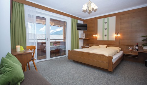 Economy-Doppelzimmer, Balkon, Bergblick