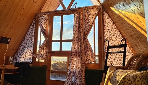 Comfort-Ferienhütte, Balkon, Bergblick