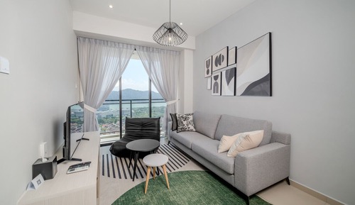 Apartment, 1 King-Bett, Balkon