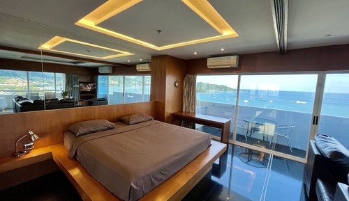 Panoramic-Apartment, Balkon, Meerblick