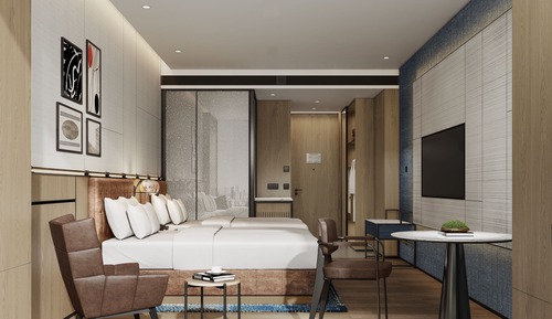 Superior-Zimmer, 2 Doppelbetten, Stadtblick