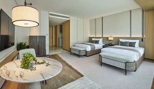 Zweibettzimmer, Bergblick
