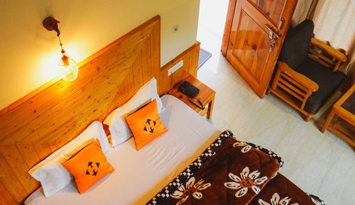 Premium-Vierbettzimmer, Balkon, Bergblick