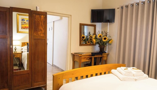 Deluxe-Ferienhaus, 1 Doppelbett, Blick auf den Innenhof