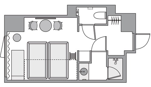 Superior-Dreibettzimmer, Nichtraucher, Stadtblick (Bunk Bed)