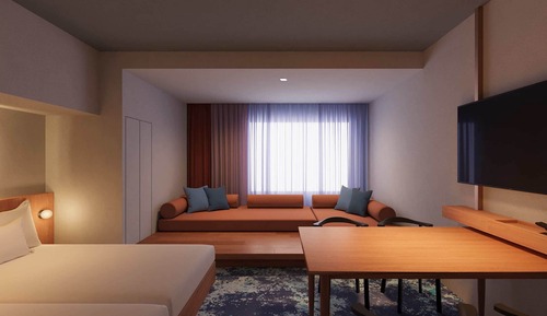 Deluxe-Vierbettzimmer, Nichtraucher, Stadtblick (Western style Room)