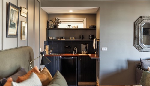 Deluxe-Doppel- oder -Zweibettzimmer, Meerblick, zum Innenhof hin