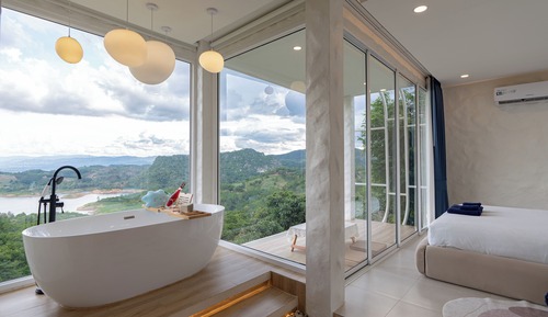Panoramic-Haus, 1 King-Bett, Seeblick, Bergseite