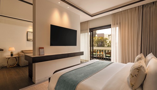 Suite, 1 King-Bett, Balkon, Stadtblick