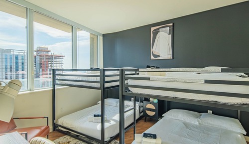 Luxury-Apartment, 2 Schlafzimmer, Kühlschrank und Mikrowelle