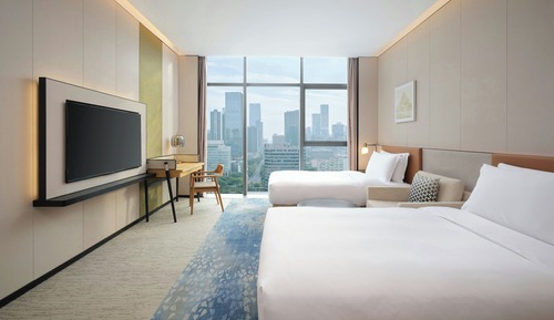 Standard-Zweibettzimmer, 2 Einzelbetten, Stadtblick