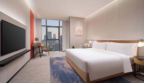Zimmer, 1 King-Bett, Stadtblick