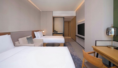 Doppelzimmer, 2 Einzelbetten, Stadtblick